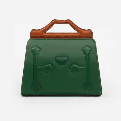 Hanji Traditional Hanok Tote Bag (Green)