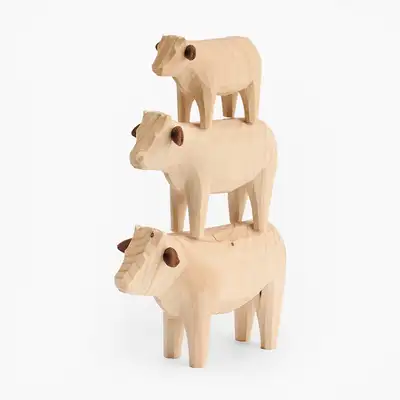 Wooden Ox 3-Piece Set