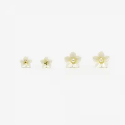 Buckwheat Flower Earrings (Mini/Pearl)