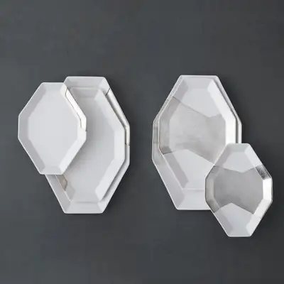 Silver Edition Plate Set (Square)