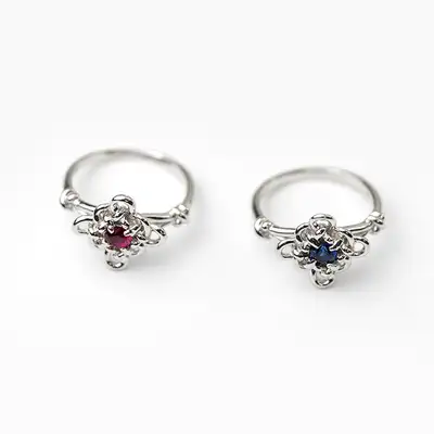 Chrysanthemum Knot Ring (Birthstone)
