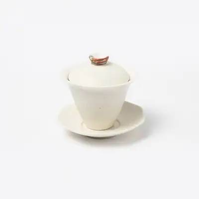 Yeonrimun Openwork White Porcelain Tea Caddy (1pc)