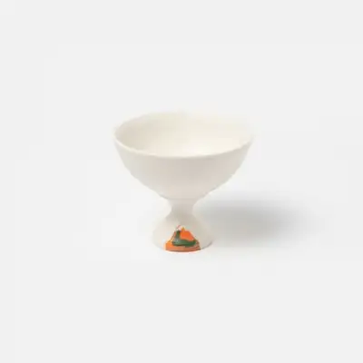 Linked Coin Pattern Openwork White Porcelain Cup (1p)