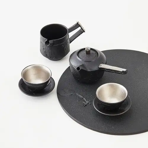 玄无光开口茶具套装