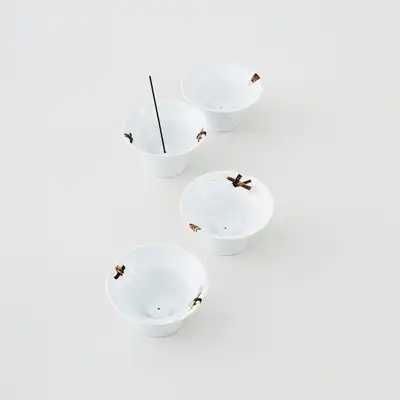 Celadon and Bamboo Weaving - Incense Burner