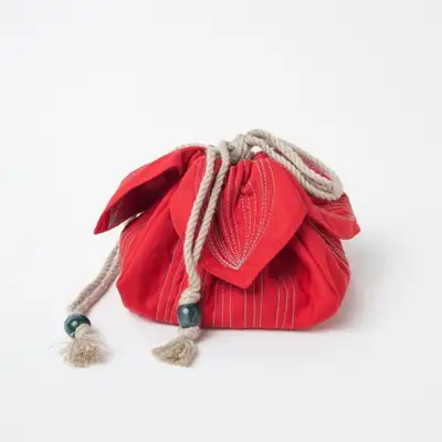 Nubi Flower Boon Pouch - Red