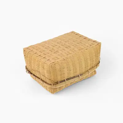 Square Shallow Basket (Bamboo Lunch Box)