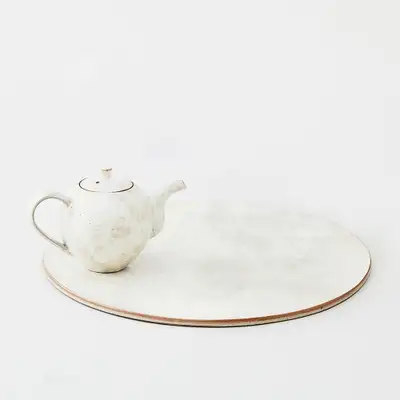 Buncheong Teaware Teapot Plate