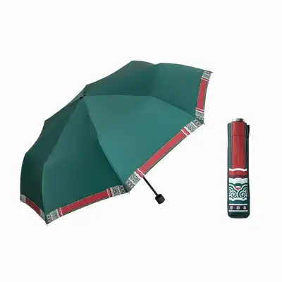 Dancheong Umbrella (3-Fold Double Canopy)