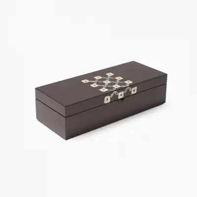 Window Lattice Flower Pattern Pen Case