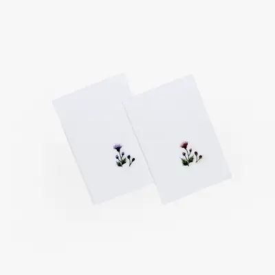 Thistle Handkerchief White (1pc)