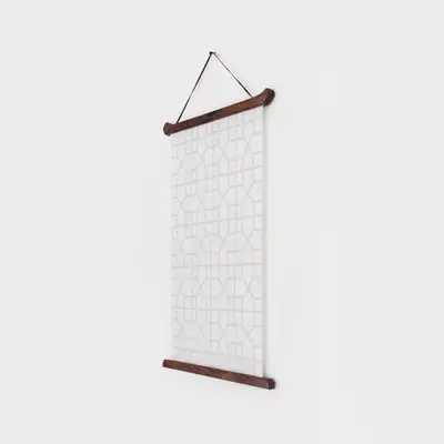 Wooden Scroll & Window Frame Poster