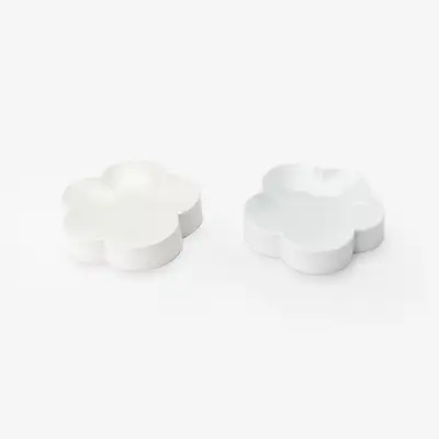 White Porcelain Five-Leaf Dish (S)