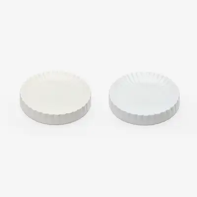 White Porcelain 32-Leaf Plate (M)