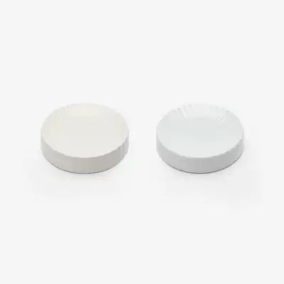 White Porcelain 32-Petal Platter (S)