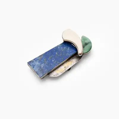 Lapis Brooch