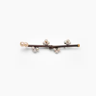 Pearl Plum Blossom Brooch