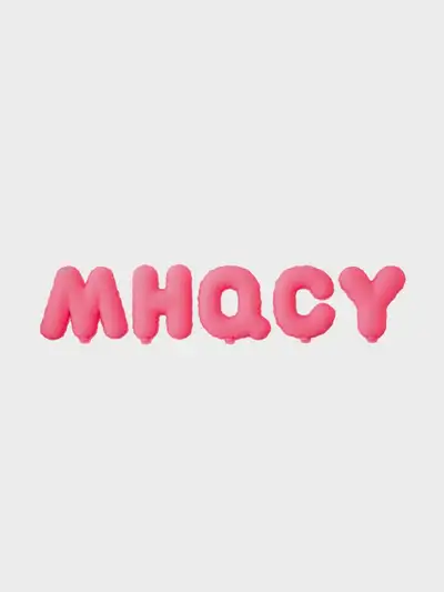 コール アルファベット ステッカー ピンク (オプション商品- C, H, M, Q, Y)