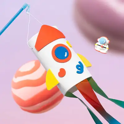 Wind Sock DIY Kit - EVA Science Day Spring Outdoor Activity Kite Flying Art Class Educational Material