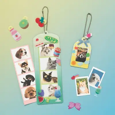 Epoxy Photo Keyring - Custom Goods Creation for ID Photos, 4-Cut Photos, Photocard Holder, Bag Decoration