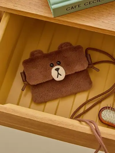 Line Friends Hug Brown Season 4 Pouch Crossbag 2WAY