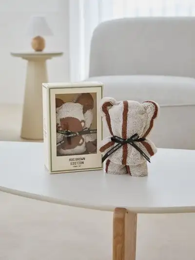 LINE Friends Songwol Brown Basic Shape Towel