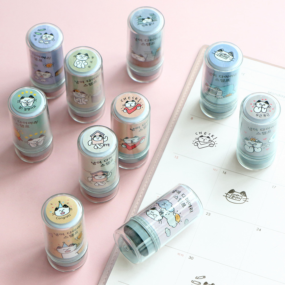 Cat Diary Stamp