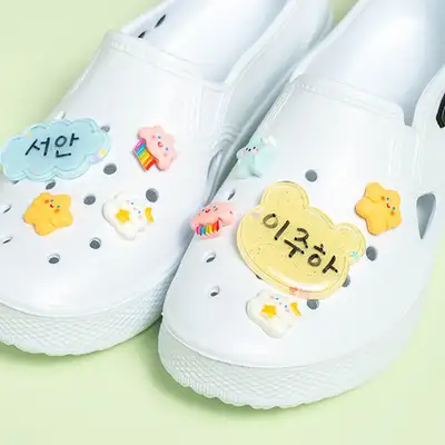 Indoor Shoe Name Tag Badge Charm Shoe Decoration Accessory