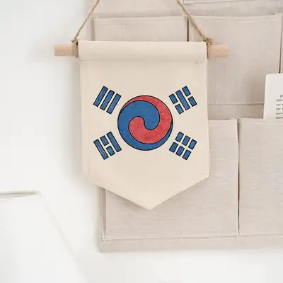 Deni Taegeuk Flag Making Kit - Patriotic Memorial Educational Art Activity Material for Elementary Students