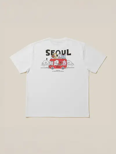 BT21 Seoul Edition Short Sleeve T-Shirt White