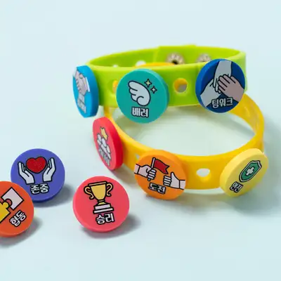 Physical Education Reward Badge Bracelet - Character Education Class Teaching Tool for Elementary School Cooperation Play Activities