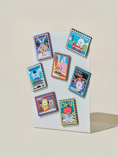 BT21 Seoul Edition Metal Magnet