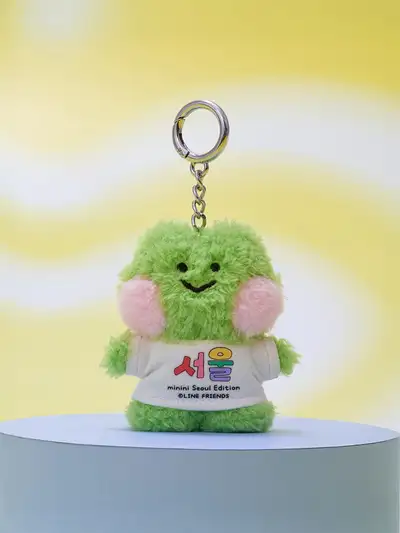 LINE Friends Minini City Edition Renny Seoul T-Shirt Plush Keyring