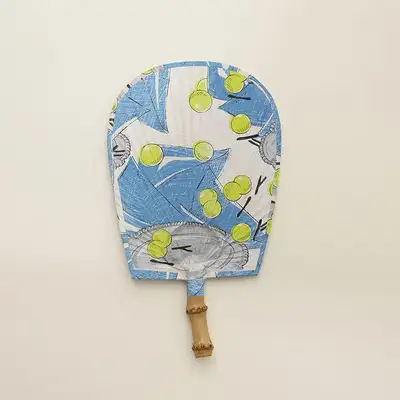 Korean Paper Fan - Blue Grape