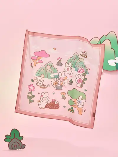 BT21 K-Rabbit Handkerchief