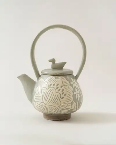 Picture Fragment Teapot