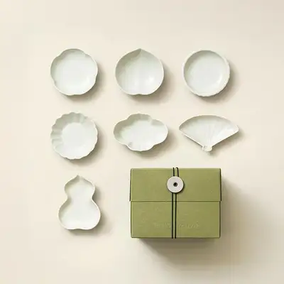 [GIFT] Plain Bean Dish 7P Set