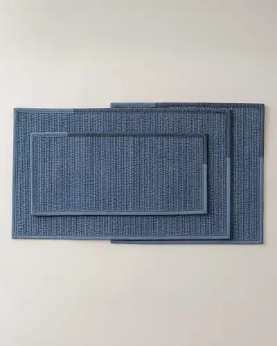 Quilted Tea Mat - Navy