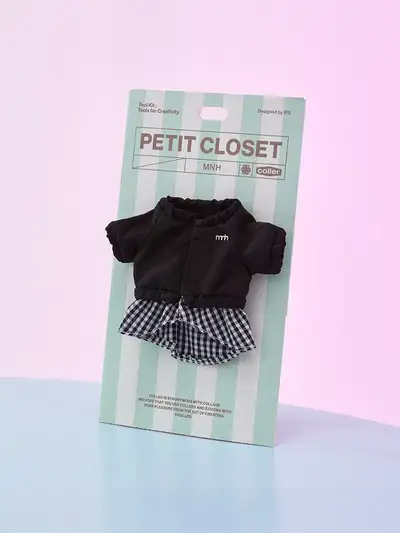 MNH 25 FW Petit Closet Track Top Check Shirt