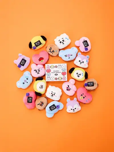BT21 Today's Mood Random Face Plush Brooch (1 piece)