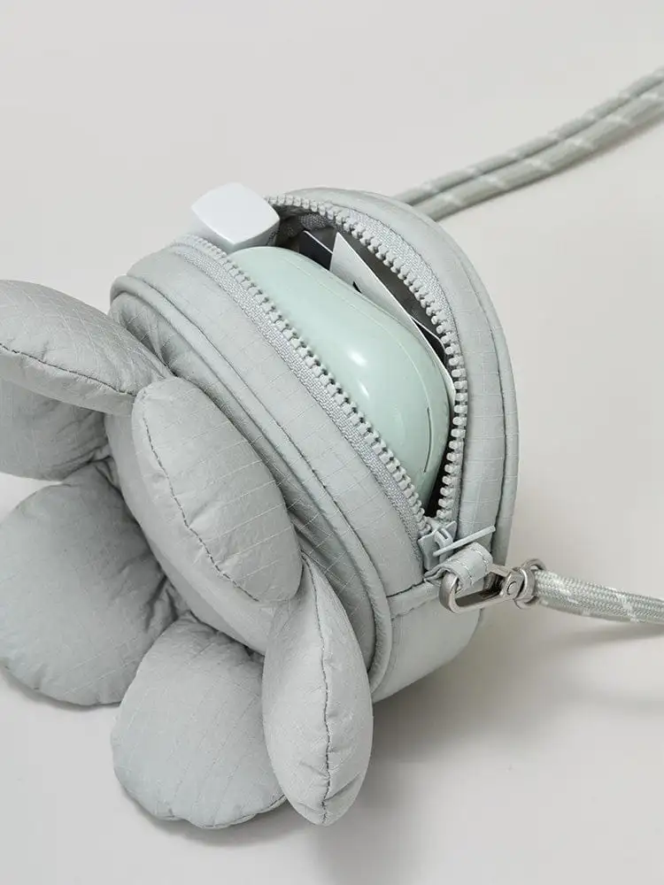 Colle Flower Keyring Bag Moon Rock Gray — 4