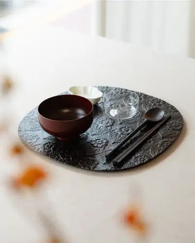 Lacquerware Flower Tray XL - Black