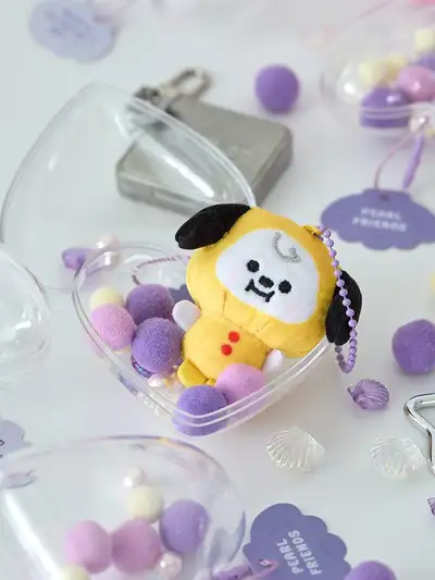 BT21 CHIMMY BABY PEARL Plush Keyring