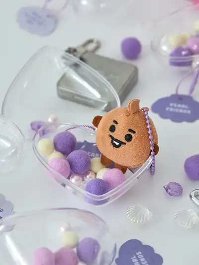 BT21 SHOOKY BABY PEARL Plush Keyring