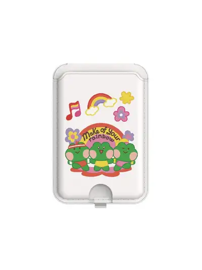 LINE FRIENDS MININI Lenny MagSafe Wallet Stand (Rainbow)