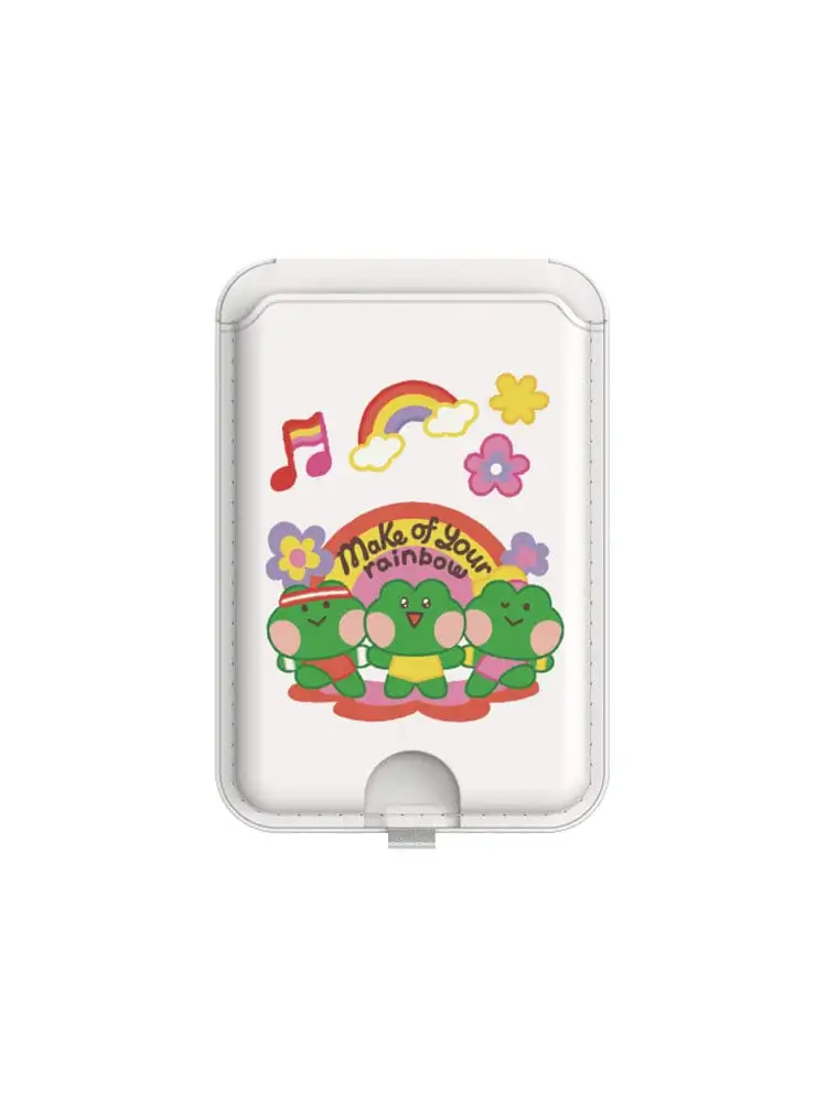LINE FRIENDS MININI Lenny MagSafe Wallet Stand (Rainbow) — 1