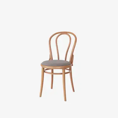 Chair18 - Natural / Gray Fabric
