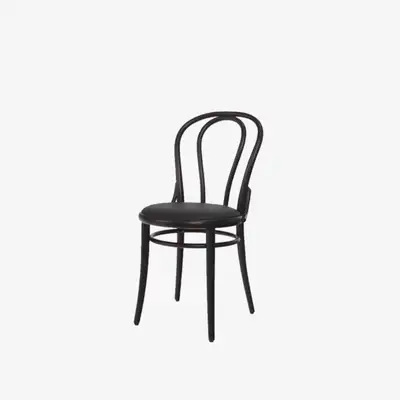Chair18 - Dark Wenge / Black PU