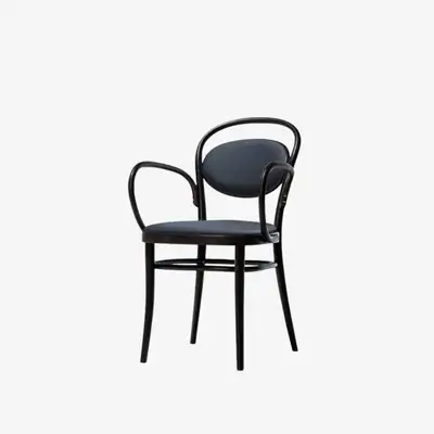 Armchair 20 - Dark Wenge / PU Black