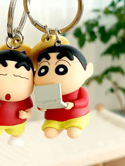 Crayon Shin-chan Shin-chan's Day Figurine Keyring (Game)